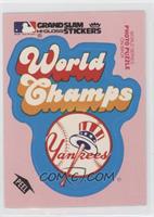New York Yankees World Champions (Pink Background)