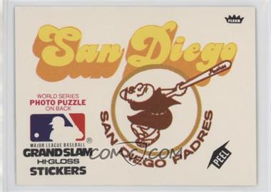 1978 Fleer Grand Slam Hi-Gloss Team Stickers - [Base] #SD - San Diego Padres