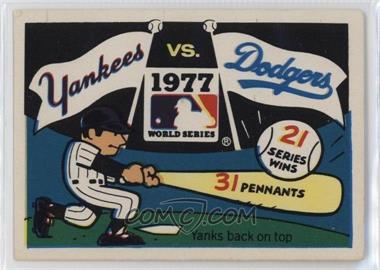 1978 Fleer Laughlin World Series Update - Good Humor [Base] #75 - New York Yankees Team [Good to VG‑EX]