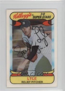 1978 Kellogg's 3-D Super Stars - [Base] #43 - Sparky Lyle [Poor to Fair]