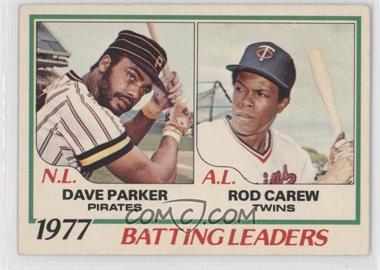 1978 O-Pee-Chee - [Base] #1 - Dave Parker, Rod Carew