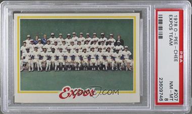 1978 O-Pee-Chee - [Base] #207 - Montreal Expos Team [PSA 8 NM‑MT]
