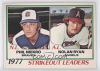 1977 Strikeout Leaders (Phil Niekro, Nolan Ryan)