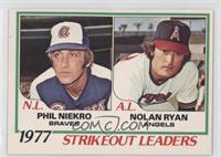 1977 Strikeout Leaders (Phil Niekro, Nolan Ryan)