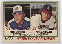1977 Strikeout Leaders (Phil Niekro, Nolan Ryan) [Poor to Fair]
