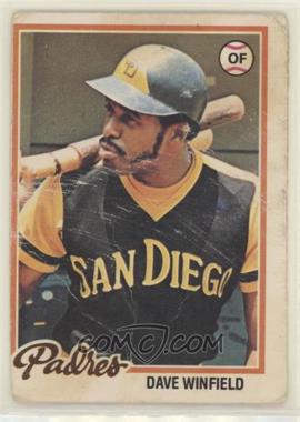 1978 O-Pee-Chee - [Base] #78 - Dave Winfield [Poor to Fair]