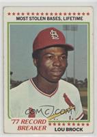 Record Breaker - Lou Brock [Poor to Fair]