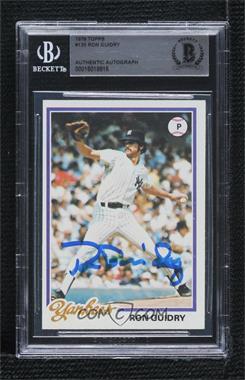 1978 Topps - [Base] #135 - Ron Guidry [BAS BGS Authentic]