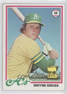 1978 Topps - [Base] #139 - Wayne Gross [Poor to Fair]