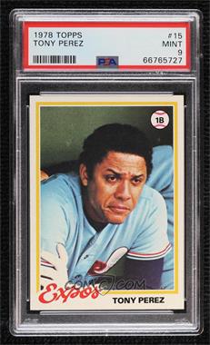 1978 Topps - [Base] #15 - Tony Perez [PSA 9 MINT]