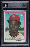 Lou Brock [BAS BGS Authentic]