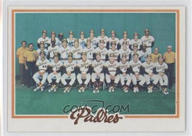 1978 Topps - [Base] #192 - Team Checklist - San Diego Padres Team