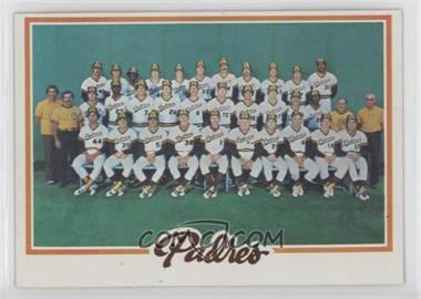 1978 Topps - [Base] #192 - Team Checklist - San Diego Padres Team