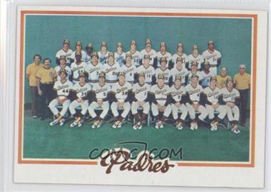 1978 Topps - [Base] #192 - Team Checklist - San Diego Padres Team