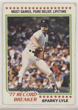 1978 Topps - [Base] #2 - Record Breaker - Sparky Lyle [Good to VG‑EX]