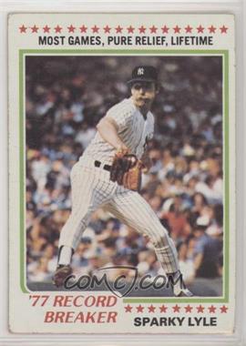 1978 Topps - [Base] #2 - Record Breaker - Sparky Lyle [Good to VG‑EX]