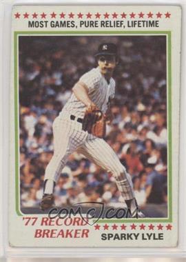 1978 Topps - [Base] #2 - Record Breaker - Sparky Lyle [Good to VG‑EX]
