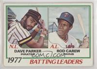 League Leaders - Dave Parker, Rod Carew [COMC RCR Poor]