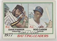 League Leaders - Dave Parker, Rod Carew [Poor to Fair]