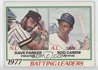 League Leaders - Dave Parker, Rod Carew [Noted]