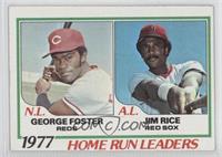 League Leaders - George Foster, Jim Rice