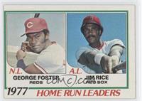 League Leaders - George Foster, Jim Rice [Noted]