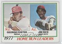 League Leaders - George Foster, Jim Rice [Good to VG‑EX]