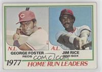 League Leaders - George Foster, Jim Rice [Poor to Fair]