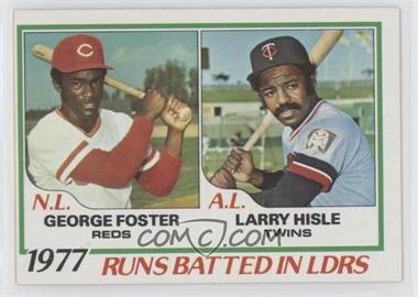 1978 Topps - [Base] #203 - League Leaders - George Foster, Larry Hisle