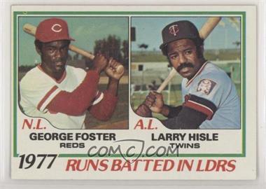 1978 Topps - [Base] #203 - League Leaders - George Foster, Larry Hisle