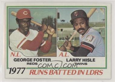 1978 Topps - [Base] #203 - League Leaders - George Foster, Larry Hisle