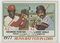 League Leaders - George Foster, Larry Hisle [Poor to Fair]