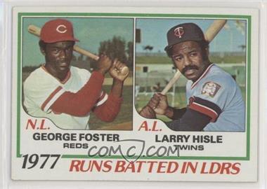 1978 Topps - [Base] #203 - League Leaders - George Foster, Larry Hisle