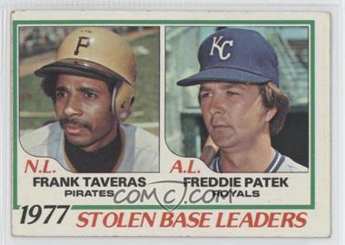 1978 Topps - [Base] #204 - League Leaders - Frank Taveras, Freddie Patek [Good to VG‑EX]