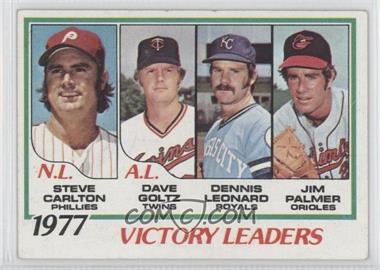 1978 Topps - [Base] #205 - League Leaders - Steve Carlton, Dave Goltz, Dennis Leonard, Jim Palmer