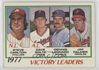 League Leaders - Steve Carlton, Dave Goltz, Dennis Leonard, Jim Palmer [Poor&nb…