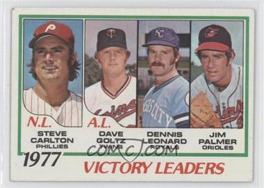 1978 Topps - [Base] #205 - League Leaders - Steve Carlton, Dave Goltz, Dennis Leonard, Jim Palmer [Noted]