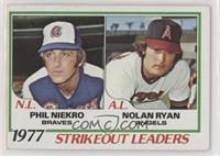 League Leaders - Phil Niekro, Nolan Ryan [Poor to Fair]