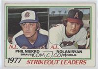 League Leaders - Phil Niekro, Nolan Ryan