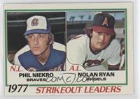 League Leaders - Phil Niekro, Nolan Ryan