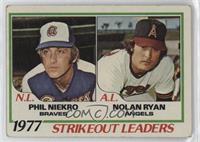 League Leaders - Phil Niekro, Nolan Ryan