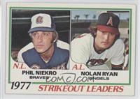 League Leaders - Phil Niekro, Nolan Ryan