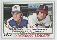 League Leaders - Phil Niekro, Nolan Ryan