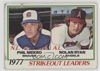 League Leaders - Phil Niekro, Nolan Ryan [COMC RCR Poor]