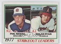 League Leaders - Phil Niekro, Nolan Ryan