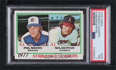 1978 Topps - [Base] #206 - League Leaders - Phil Niekro, Nolan Ryan [PSA 7 NM]