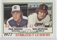 League Leaders - Phil Niekro, Nolan Ryan [Noted]