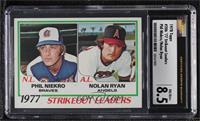 League Leaders - Phil Niekro, Nolan Ryan [CSG 8.5 NM/Mint+]