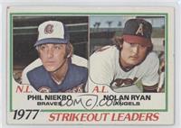 League Leaders - Phil Niekro, Nolan Ryan [Noted]