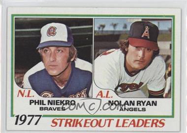 1978 Topps - [Base] #206 - League Leaders - Phil Niekro, Nolan Ryan